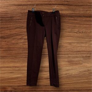 LOFT Maroon Textured Fabric